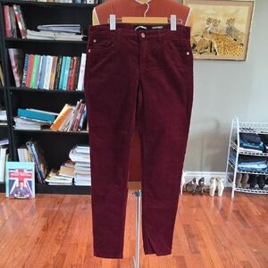 Joe Fresh Maroon Corduroy Trousers